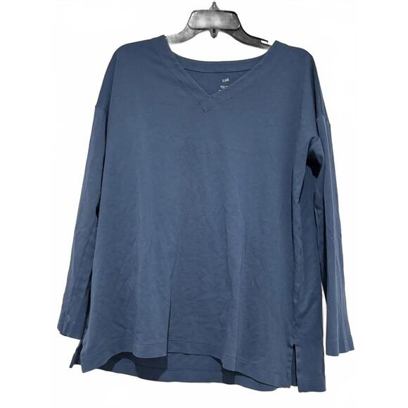J. Jill Tops - Women's sz M J Jill supima cotton V neck‎ shirt #1236